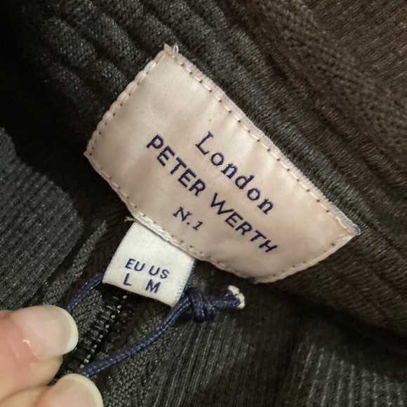 MENS PETER WERTH 1/4 zip sweater - Picture 8 of 11